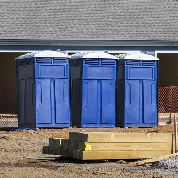 how often are the porta potties cleaned and serviced during a rental period in Menard TX